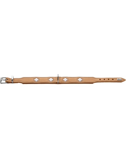 HUNTER Swiss Obroża skórzana rozm. XS (32) 24-28,5/2,6 cm beżowy