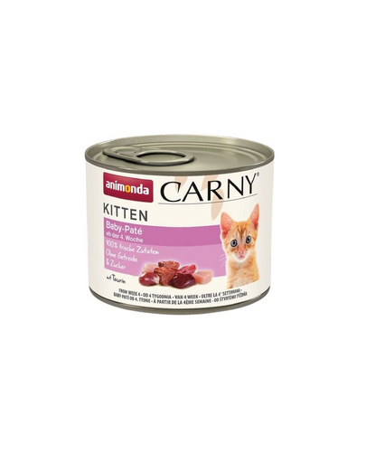 ANIMONDA Carny Kitten Baby Paté 200 g pástétom cicáknak