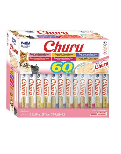INABA Churu Varieties Tuna 60x14g tonhal a macskának
