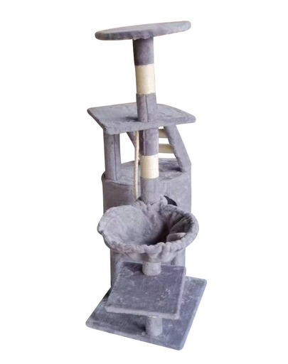 KATIDO Magas macskakaparófa 118 cm szürkéskék