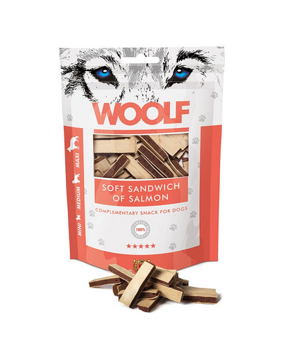 WOOLF Soft Sandwich Of Salmon Puha lazacos szendvicsek 100g