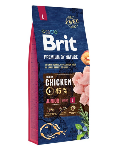 BRIT Premium By Nature Junior Large L Chicken 15 kg