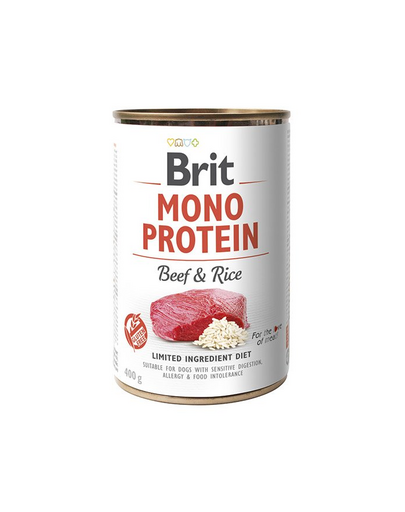 BRIT Mono Protein Beef & Rice 12x400 g