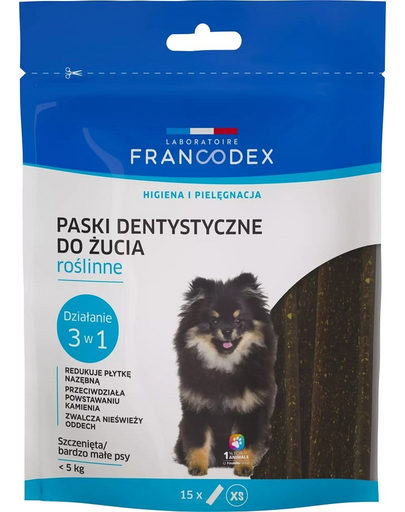 FRANCODEX XS rágócsíkok rossz lehelet ellen 114 g/15 db.