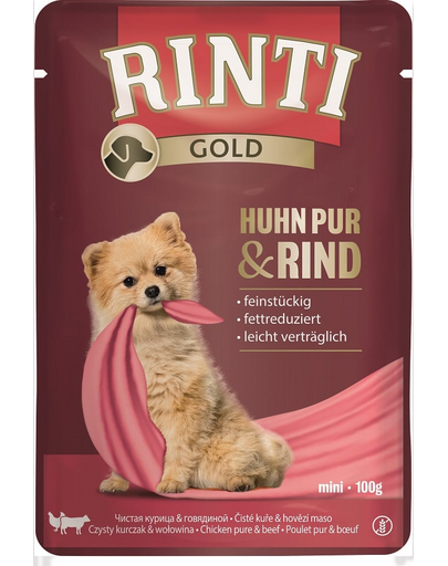 RINTI Chicken Pure&Beef Mini csirke és marhahús kistestű fajtáknak 100 g
