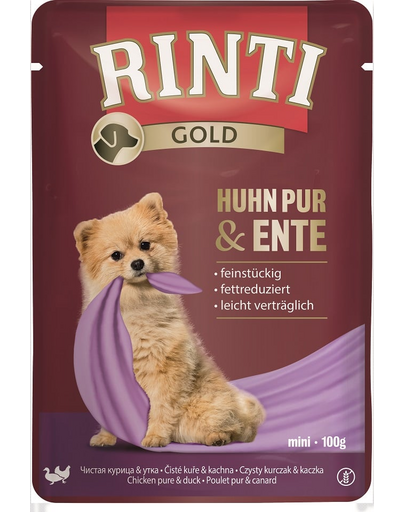 RINTI Chicken Pure&Duck Mini csirke és kacsa kistestűeknek 100 g