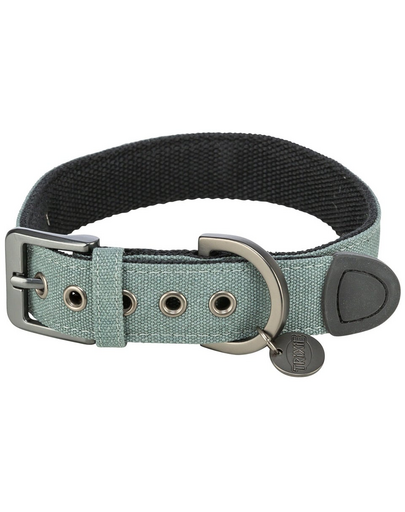 TRIXIE CityStyle pamut kutyanyakörv L–XL: 50–57 cm/35 mm, zsálya, széles