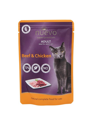 NUEVO Adult marhahússal és csirkével macskáknak 85 g