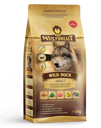 WOLFSBLUT Wild Duck Adult száraz kutyatáp kacsával és burgonyával 12,5 kg