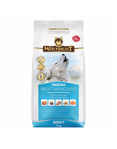 WOLFSBLUT VetLine Weight Management Diétás eledel kutyáknak súlykontrollra 12 kg