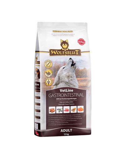 WOLFSBLUT VetLine Gastrointestinal Diétás kutyatáp emésztési problémákra 12 kg