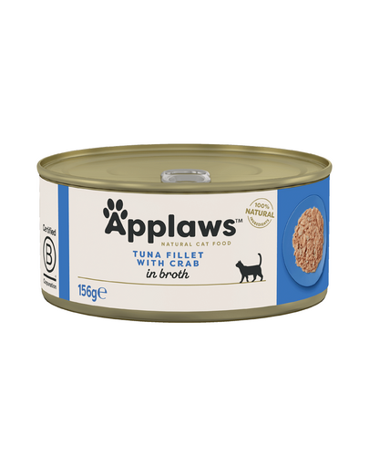 APPLAWS Cat Tonhalfilé rákokkal 156 g