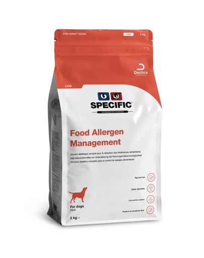 SPECIFIC Dog CDD Food Allergen Management 2 kg táplálék ételallergiás kutyáknak