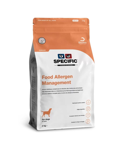 SPECIFIC Dog CDD-HY Food Allergen Management 2 kg hidrolizált eledel minden korú, táplálékallergiás kutyák számára