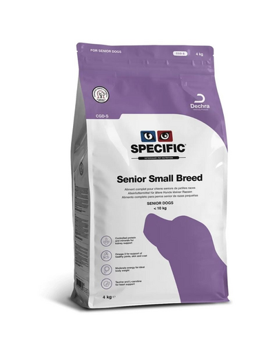 SPECIFIC Dog CGD-S Senior Small Breed 4 kg senior kis fajtájú kutyaeledel