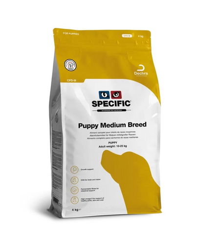 SPECIFIC Dog CPD-M Puppy Medium Breed 4 kg kölyökkutyatáp közepes méretű fajták számára