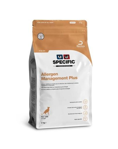 SPECIFIC Cat FOD-HY Allergen Management Plus 2 kg eledel vegyes allergiás cicák és felnőtt macskák számára
