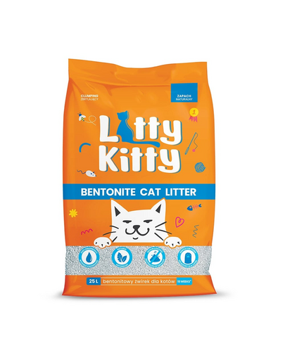 LITTY KITTY Bentonit természetes bentonit szemcse 25 l (20 kg)