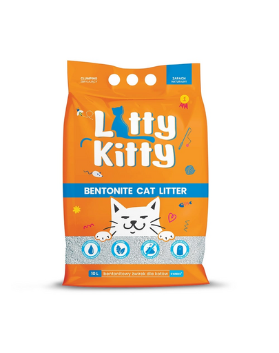 LITTY KITTY Bentonit természetes alom 10 l (8 kg)