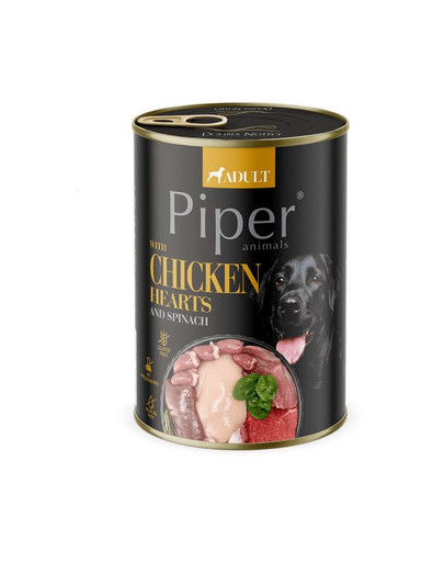 DOLINA NOTECI PIPER Nedvestáp csirkeszívvel és spenóttal kutyáknak 400 g