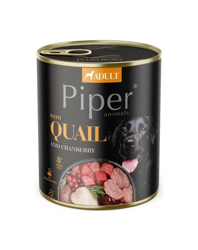 PIPER Nedvestáp fürjjel és áfonyával kutyáknak 800g