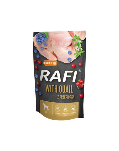 RAFI fürjjel, áfonyával és áfonyával kutyáknak 500 g
