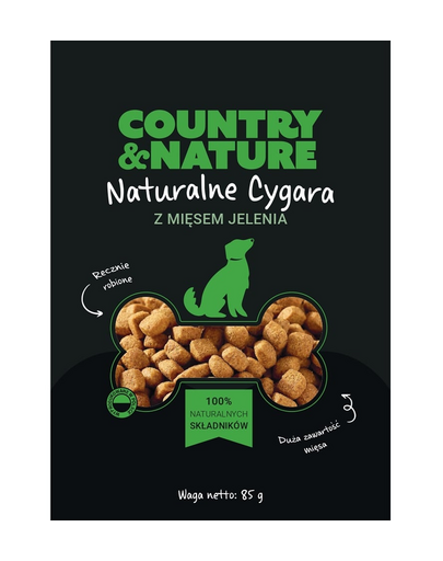 COUNTRY&NATURE Szarvashúsos szivar kutyáknak 20 x 85 g