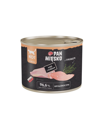 PAN MIĘSKO Pulyka nyúllal a macskának 200g