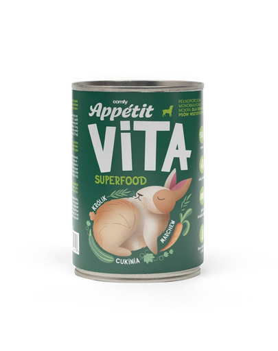 COMFY APPETIT VITA Superfood Nyúl 400g monoprotein kutyatáp