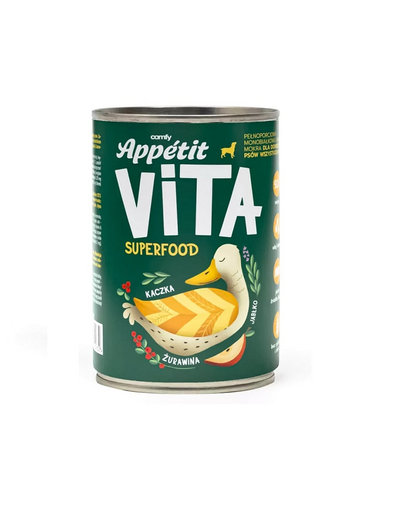 COMFY APPETIT VITA Superfood kacsa 400g monoprotein kutyatáp