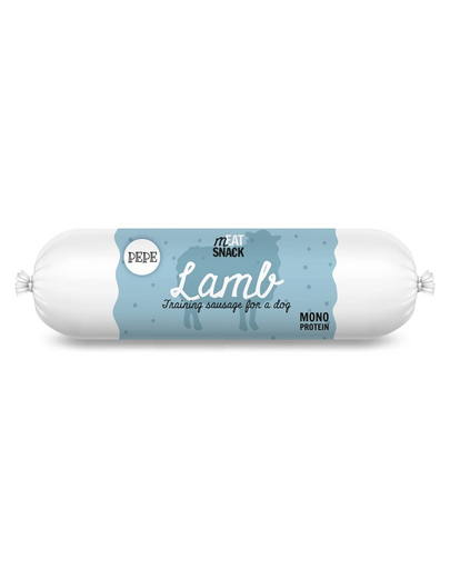 PAKA ZWIERZAKA PEPE Meat Snack Báránykolbász kutyáknak 200g