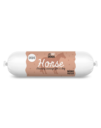 PAKA ZWIERZAKA PEPE Meat Snack Lóhúskolbász kutyáknak 200g