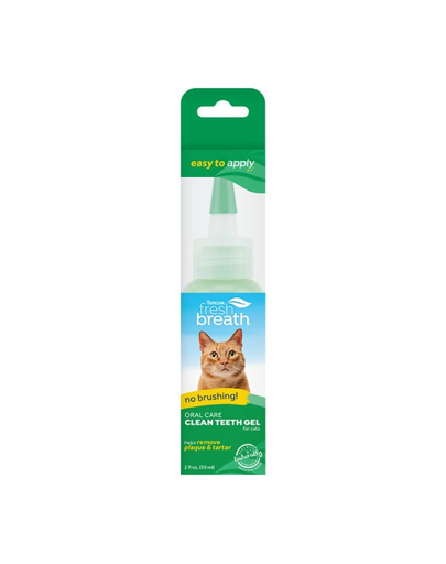 TROPICLEAN Fresh Breath Clean Teeth Oral Care Gel Cat 59ml szájhigiéniai gél macskáknak