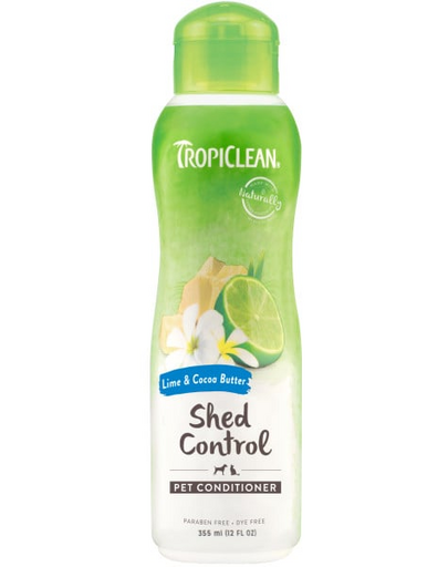 TROPICLEAN Lime Cocoa Butter Shed Control Conditioner 355ml szőrhullást csökkentő kondicionáló kutyák és macskák számára