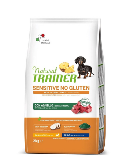 TRAINER Natural Sensitive No Gluten Small Toy Adult bárányhússal 2kg
