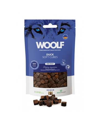 WOOLF Soft Cubes Duck Monoprotein Puha kacsakockák 100g