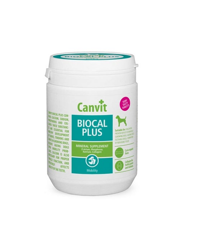 CANVIT Dog Biocal Plus táplálékkiegészítő a kutya mozgásszervei számára 500g