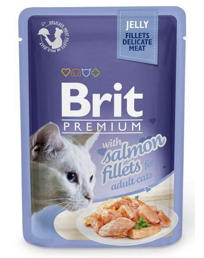 BRIT Premium Cat  Fillets in Jelly nedves macskaeledel lazaccal 24x85g