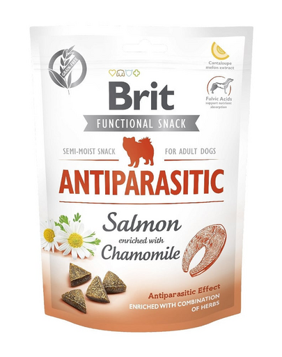 BRIT Care Dog Functional snack Antiparazita lazac antiparazita jutalomfalat 150g