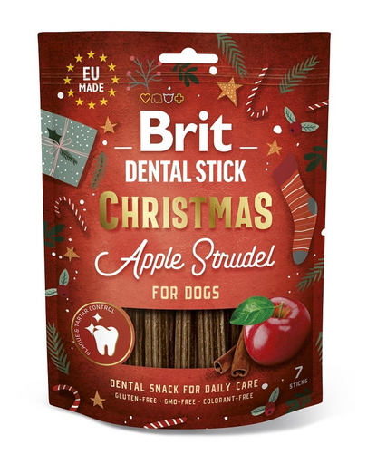 BRIT Christmas Dog Dental Snack 250 g ünnepi fogászati csemege kutyáknak