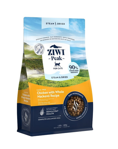ZIWIPEAK Cat Steam & Dried szárított csirkeeledel macskáknak 800 g