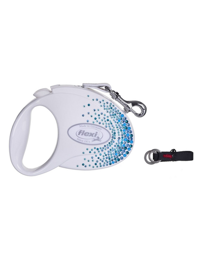 FLEXI automata kutyapóráz Glam Splash Ocean M szalag 5m fehér