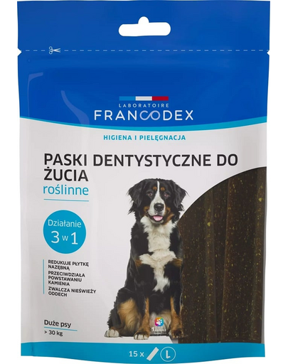 FRANCODEX Rágócsíkok L rossz lehelet ellen 502,5 g/15 db.
