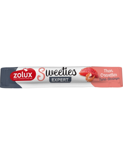 ZOLUX Krémes finomság macskáknak tonhallal és garnélarákkal SWEETIES with tuna and shrimp 14 g