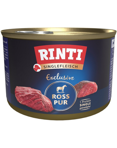 RINTI Singlefleisch Exclusive Horse Pure monoprotein lóhús 185 g