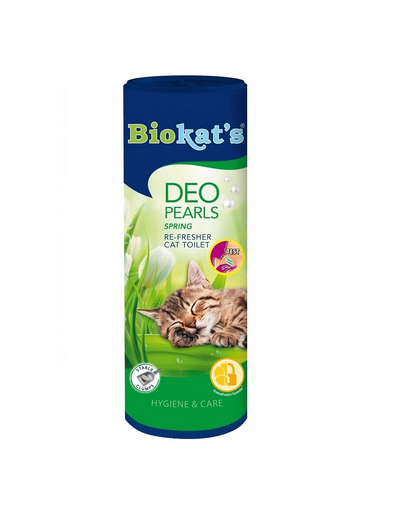 BIOKAT'S Deo Pearls Spring 700 g szagtalanító az alomhoz