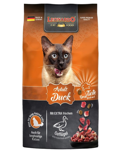 LEONARDO Adult Duck Rice száraz eledel kacsával macskáknak 0.3 kg