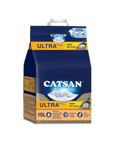 CATSAN Ultra Plus 15l csomós macskaalom