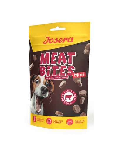JOSERA Meat Bites Mini Beef edzéshez való finomságok marhahússal kis testű kutyáknak 70g