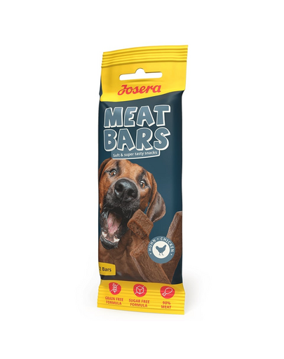 JOSERA Meat Bars Chicken szárított csirkehúsos finomságok szelet formájában 40g